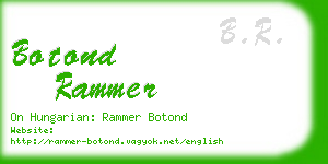 botond rammer business card
